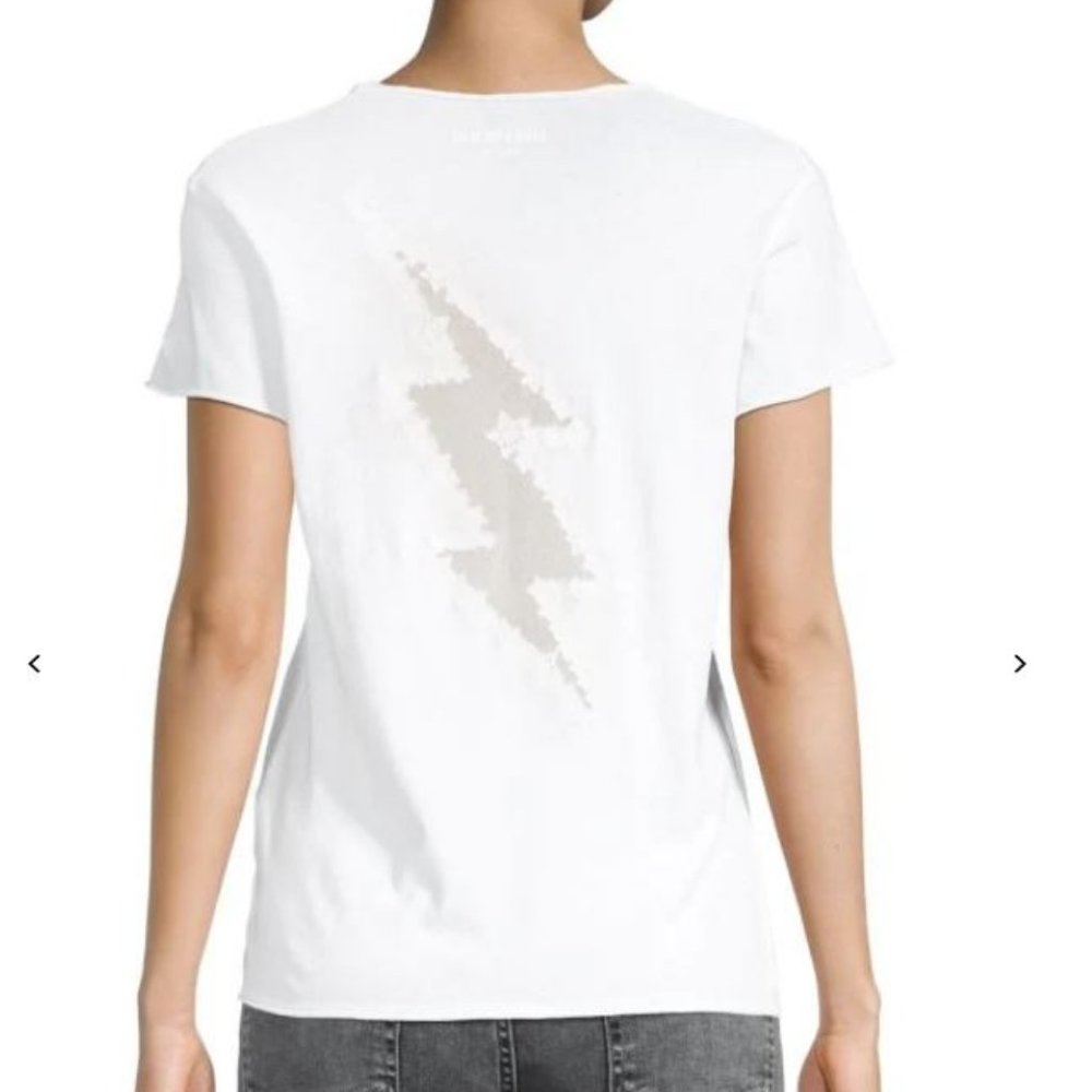 Zadig & Voltaire Story Fishnet Lightning T-Shirt - White - XS